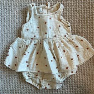 Quincy Mae Apple Romper